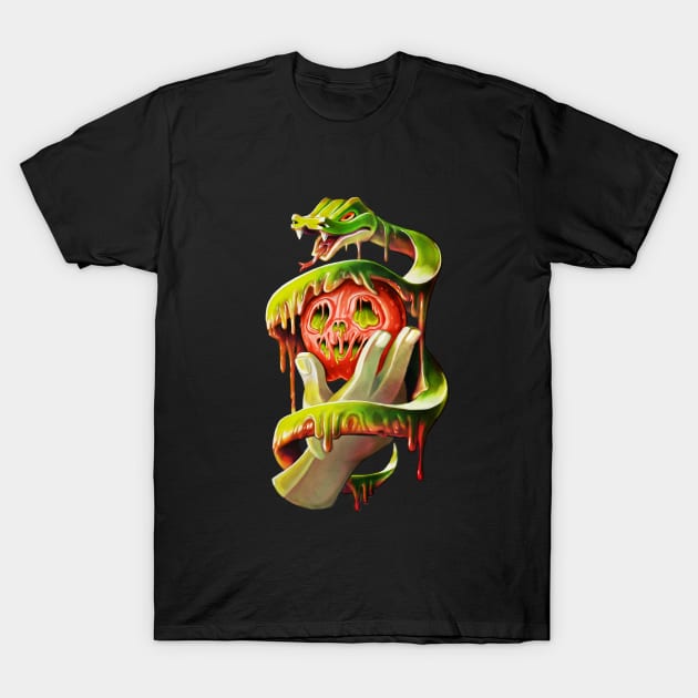 Snake & Apple of Eden T-Shirt by Villainmazk